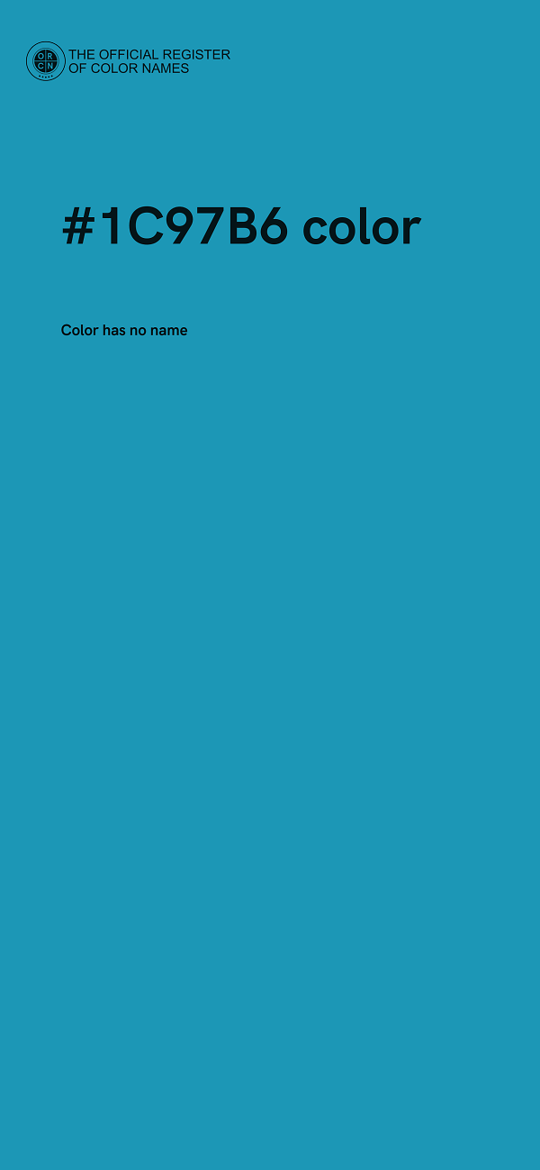 #1C97B6 color image