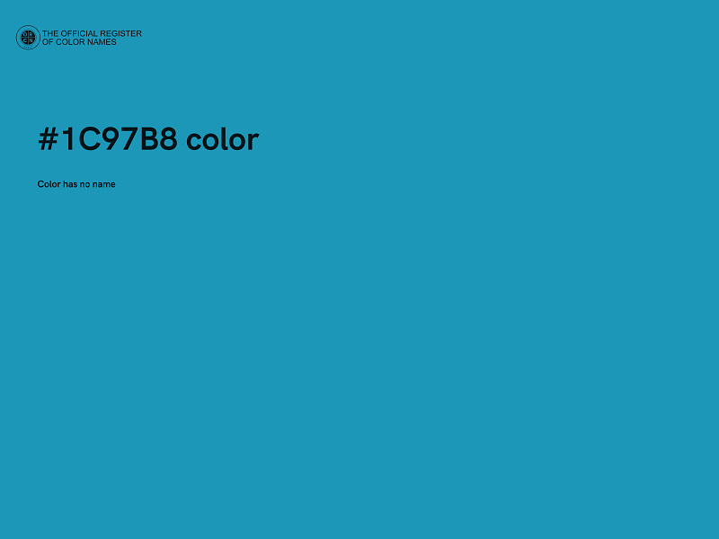 #1C97B8 color image