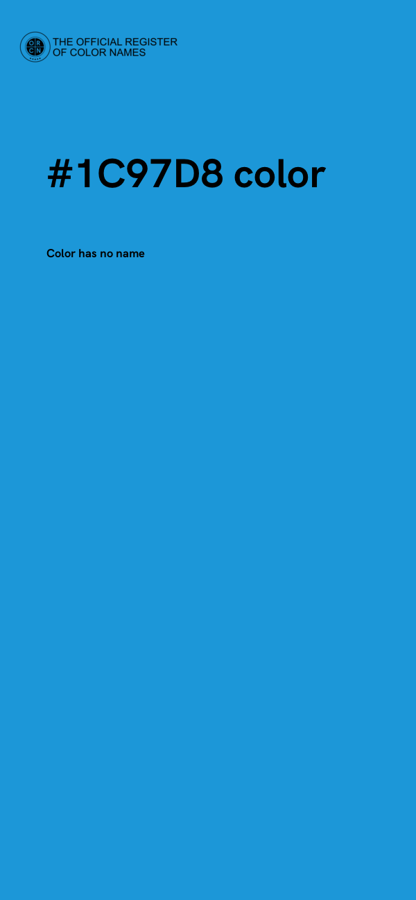 #1C97D8 color image