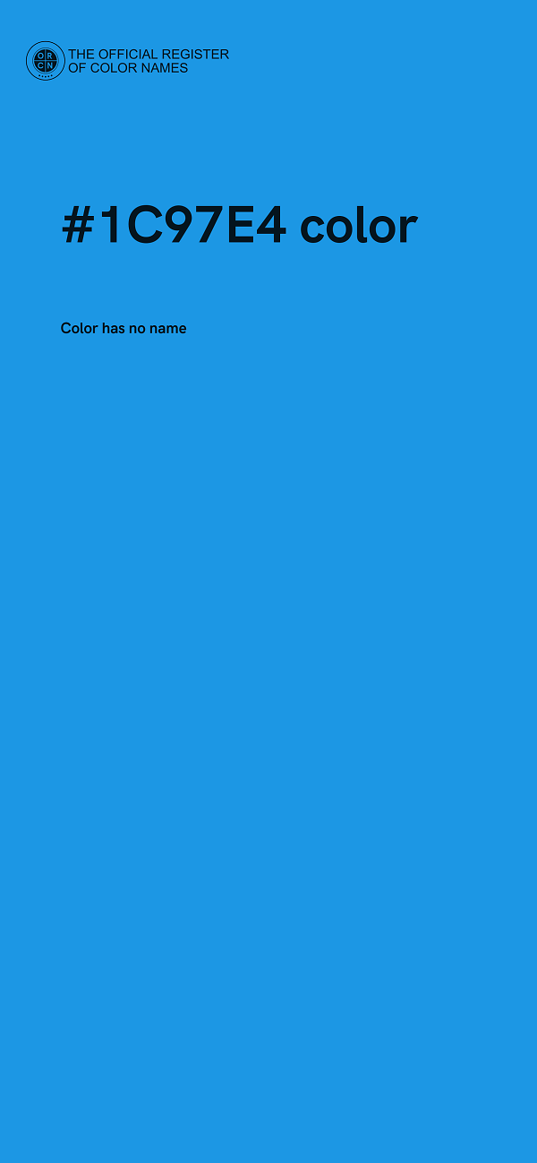 #1C97E4 color image