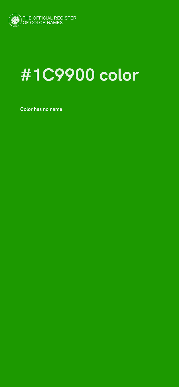 #1C9900 color image