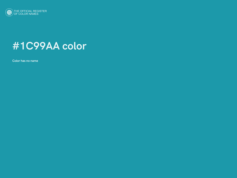 #1C99AA color image