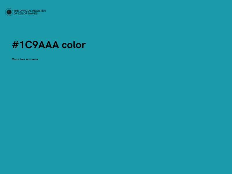 #1C9AAA color image
