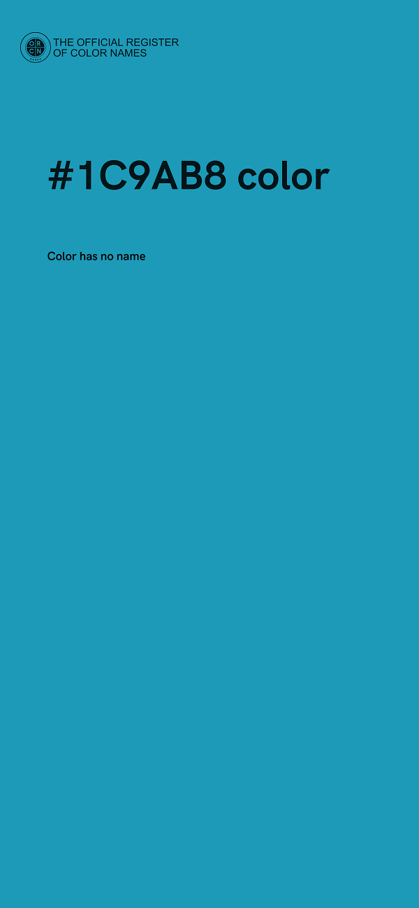 #1C9AB8 color image