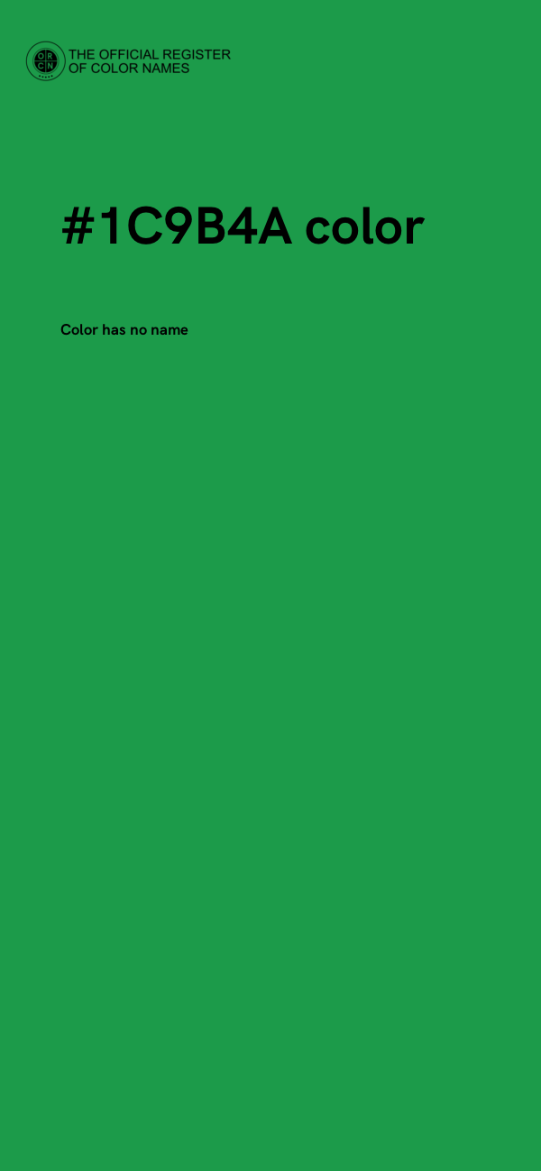 #1C9B4A color image