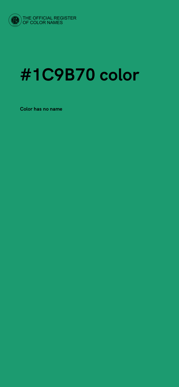 #1C9B70 color image