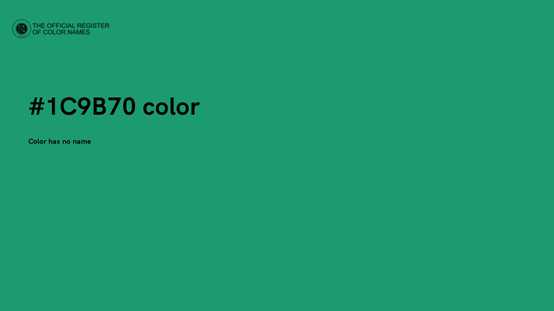 #1C9B70 color image