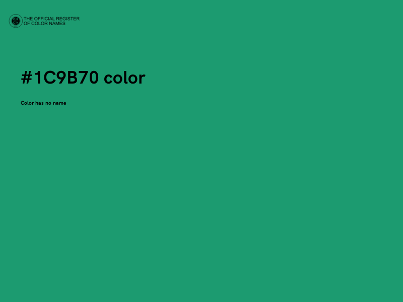 #1C9B70 color image