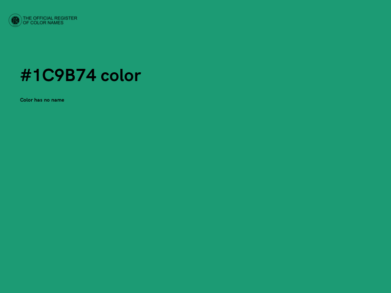 #1C9B74 color image