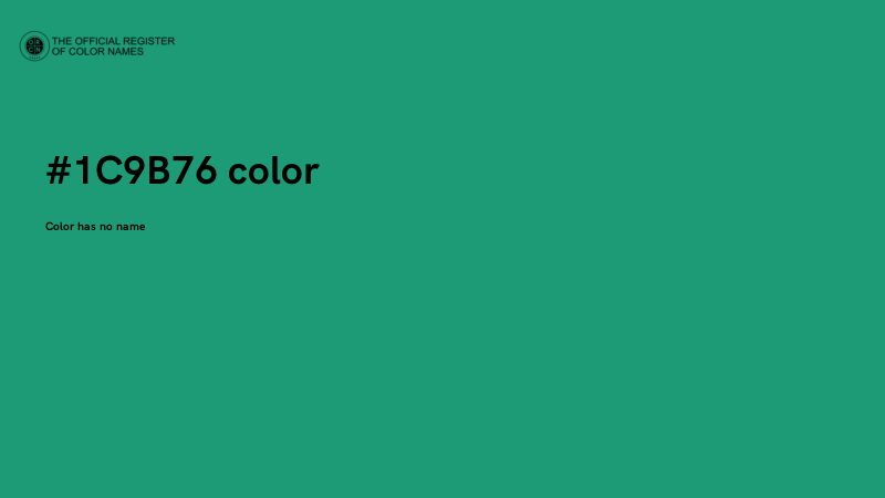 #1C9B76 color image