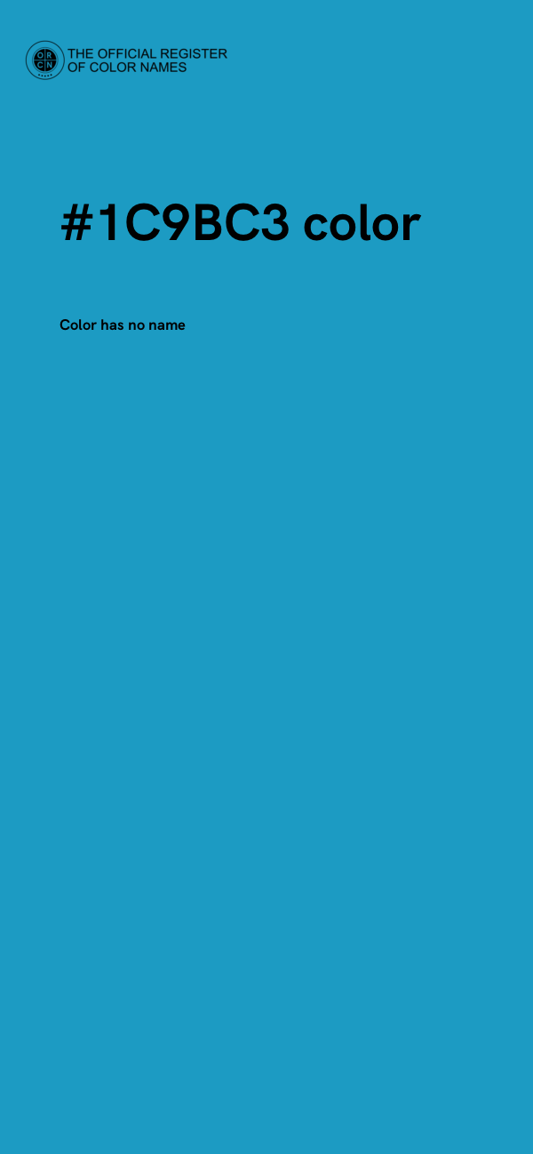 #1C9BC3 color image