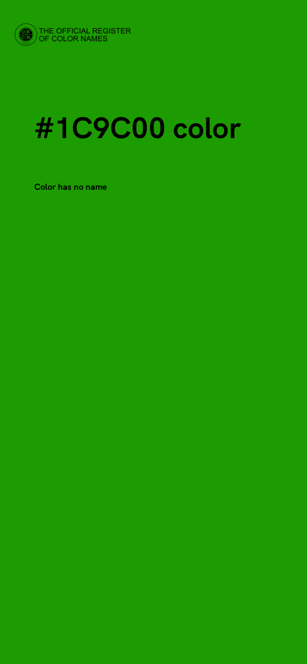 #1C9C00 color image