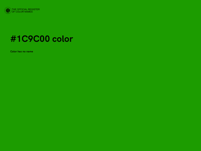 #1C9C00 color image