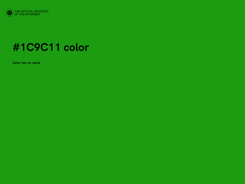 #1C9C11 color image