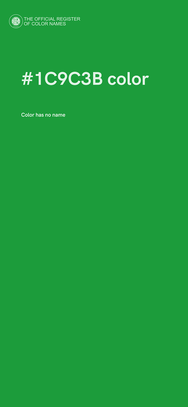 #1C9C3B color image