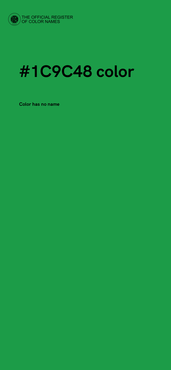 #1C9C48 color image
