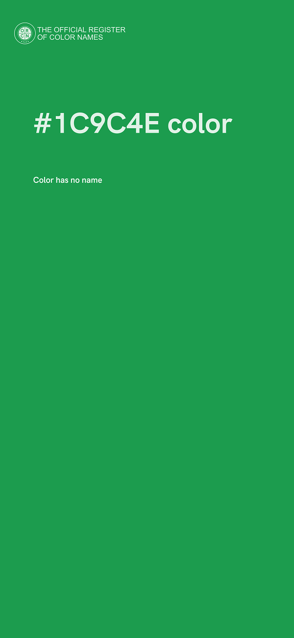 #1C9C4E color image