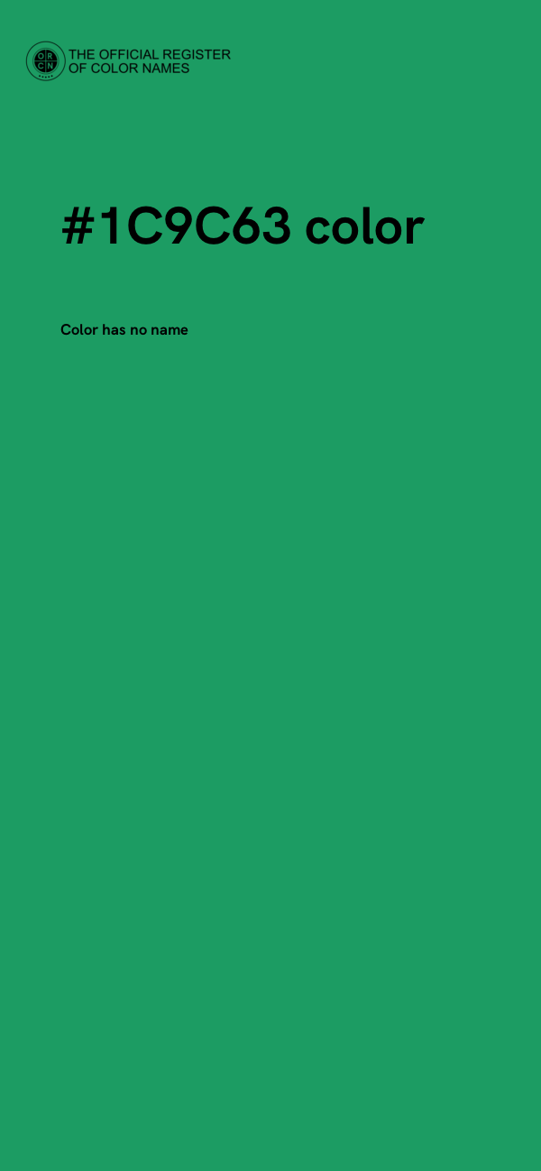 #1C9C63 color image