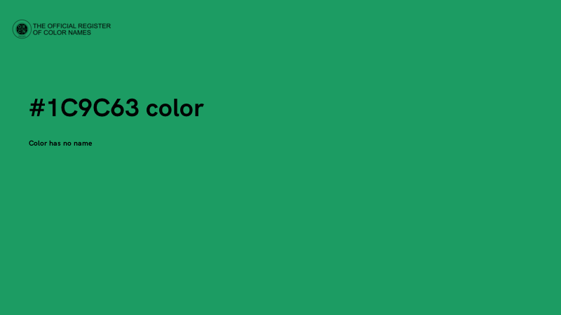 #1C9C63 color image