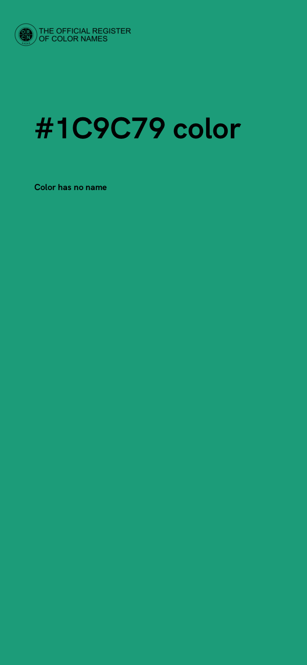 #1C9C79 color image