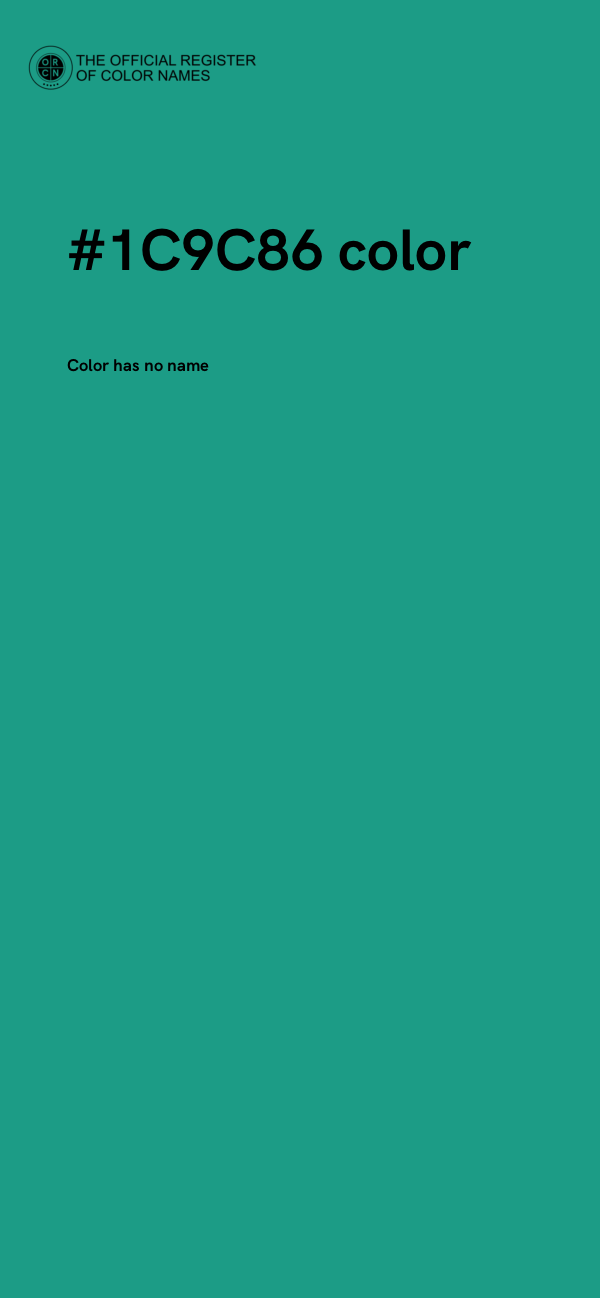 #1C9C86 color image