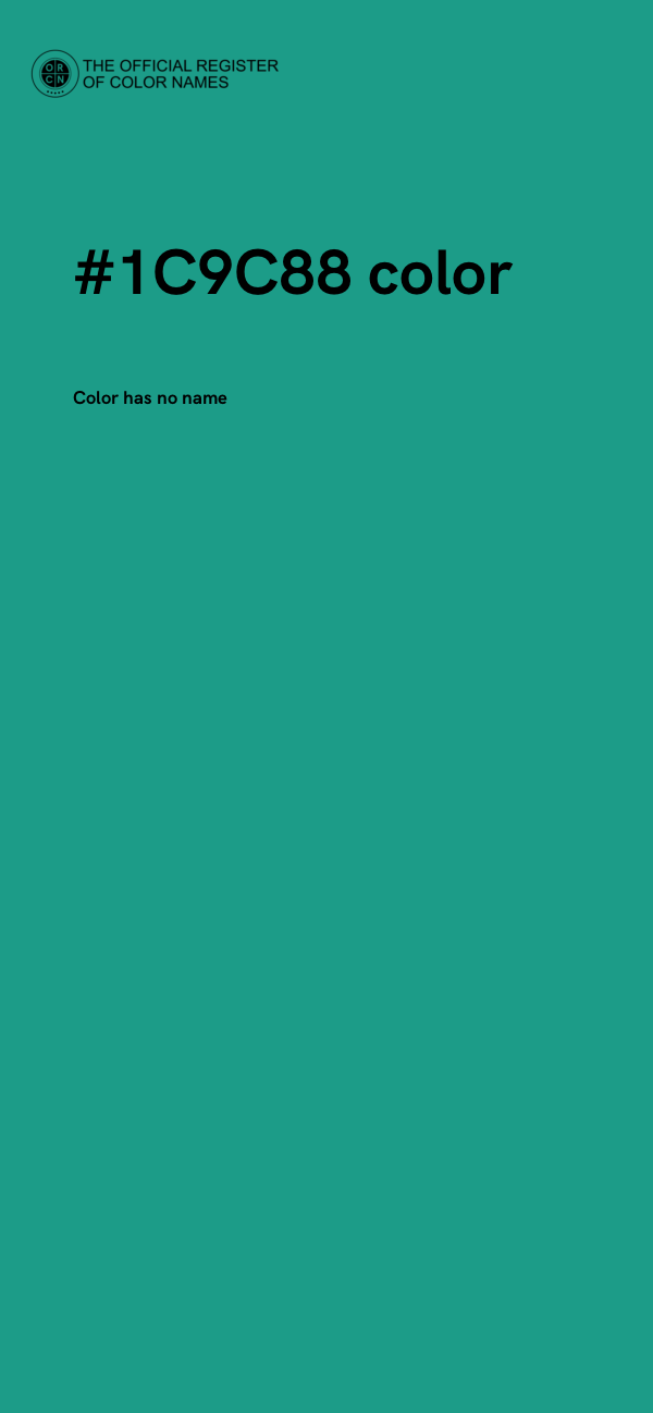 #1C9C88 color image