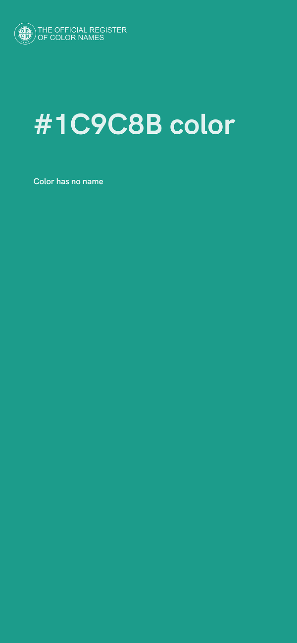 #1C9C8B color image