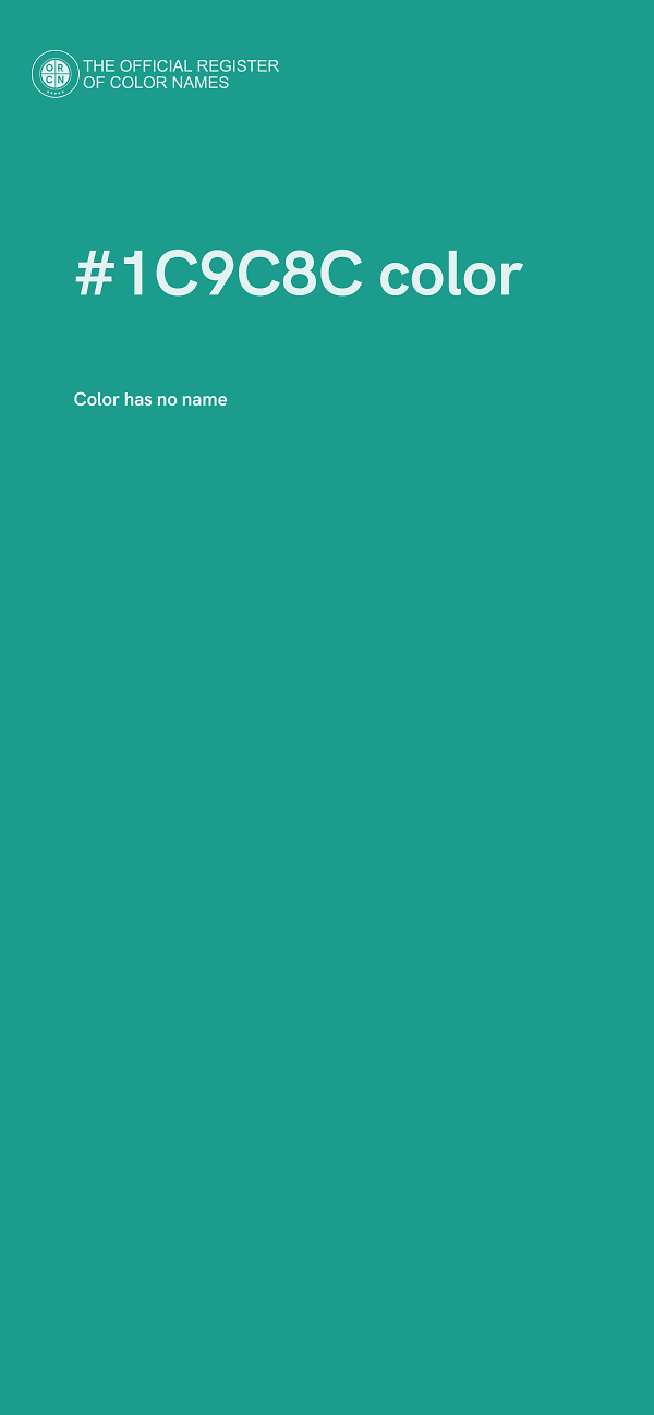 #1C9C8C color image