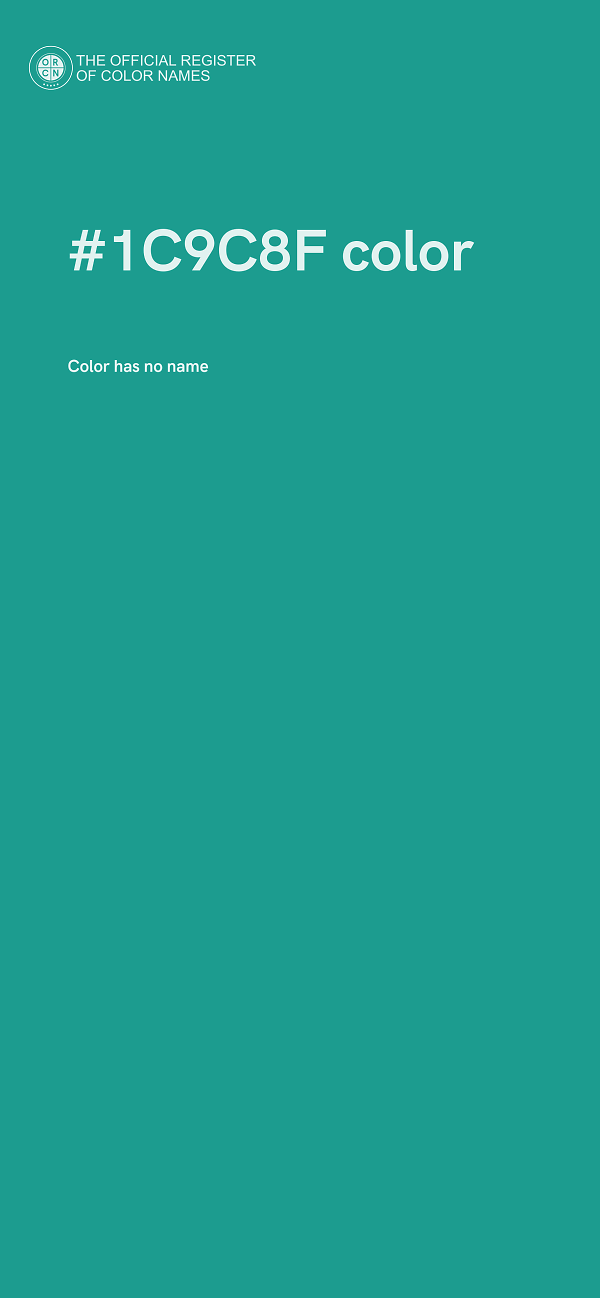 #1C9C8F color image