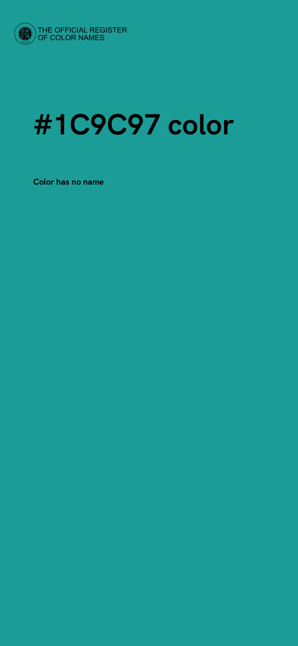 #1C9C97 color image