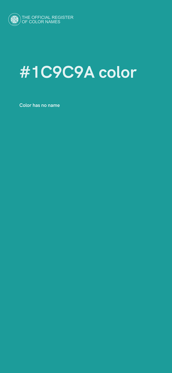 #1C9C9A color image
