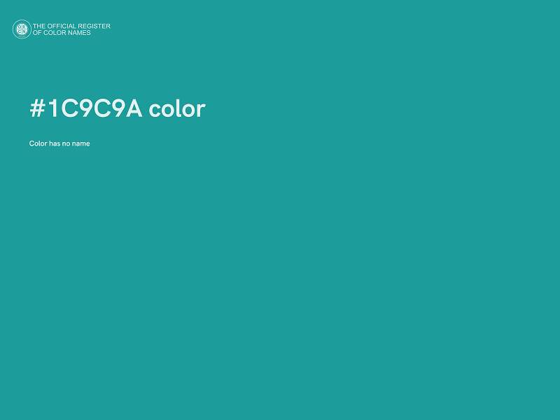 #1C9C9A color image