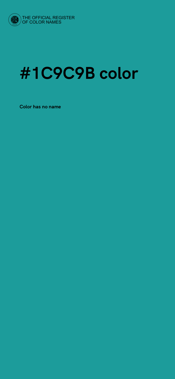 #1C9C9B color image