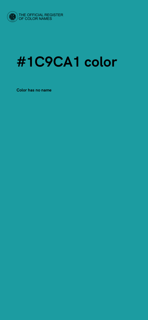 #1C9CA1 color image