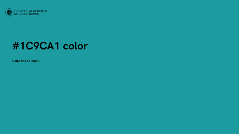 #1C9CA1 color image