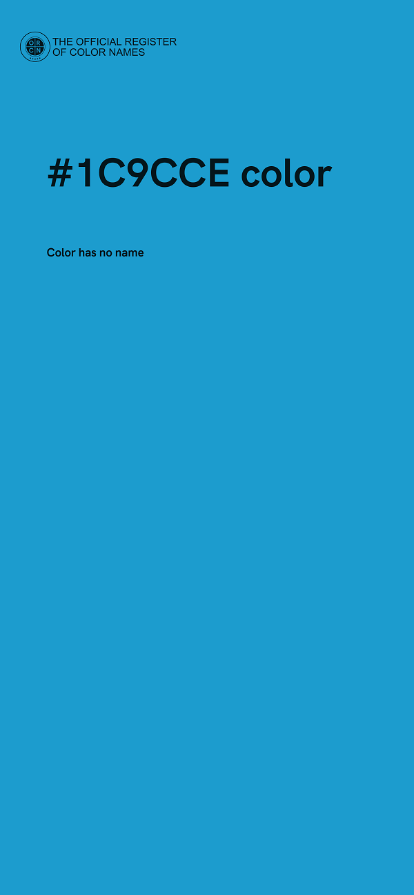 #1C9CCE color image