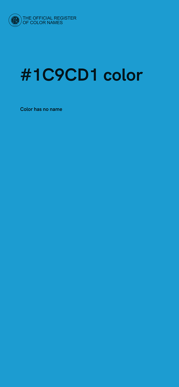 #1C9CD1 color image