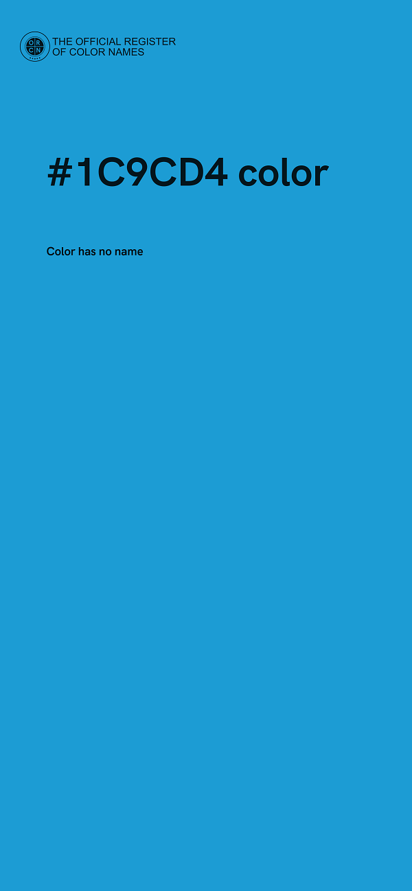 #1C9CD4 color image