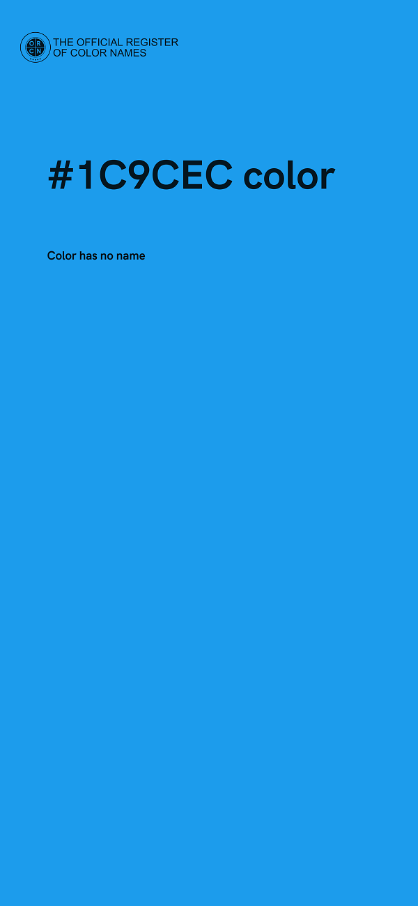 #1C9CEC color image