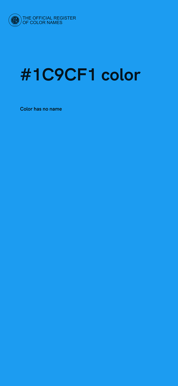 #1C9CF1 color image