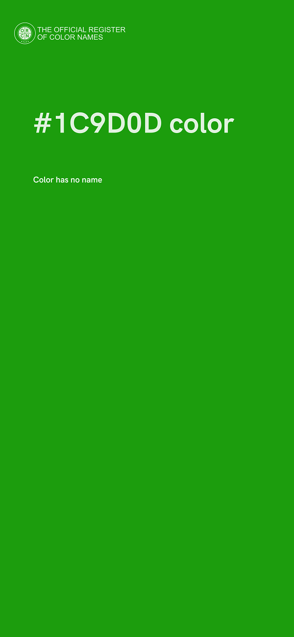 #1C9D0D color image