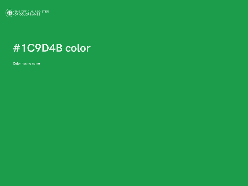 #1C9D4B color image