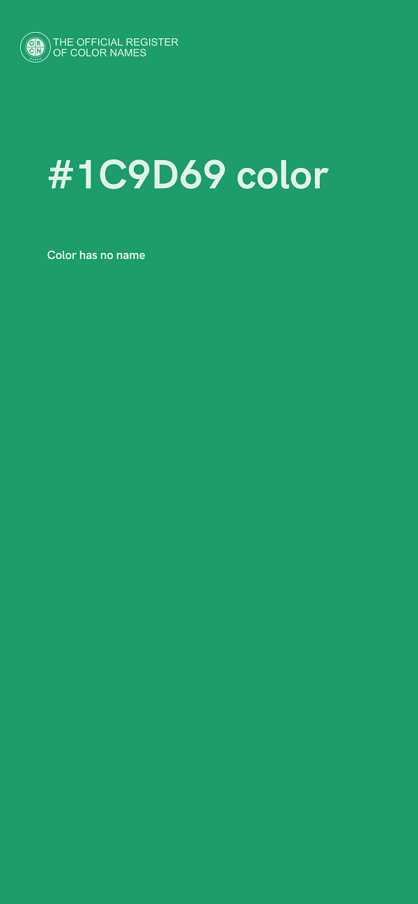 #1C9D69 color image