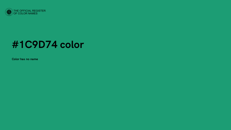#1C9D74 color image