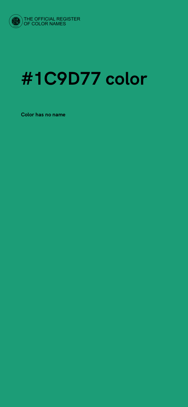 #1C9D77 color image