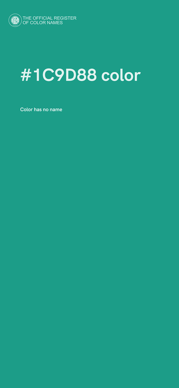 #1C9D88 color image