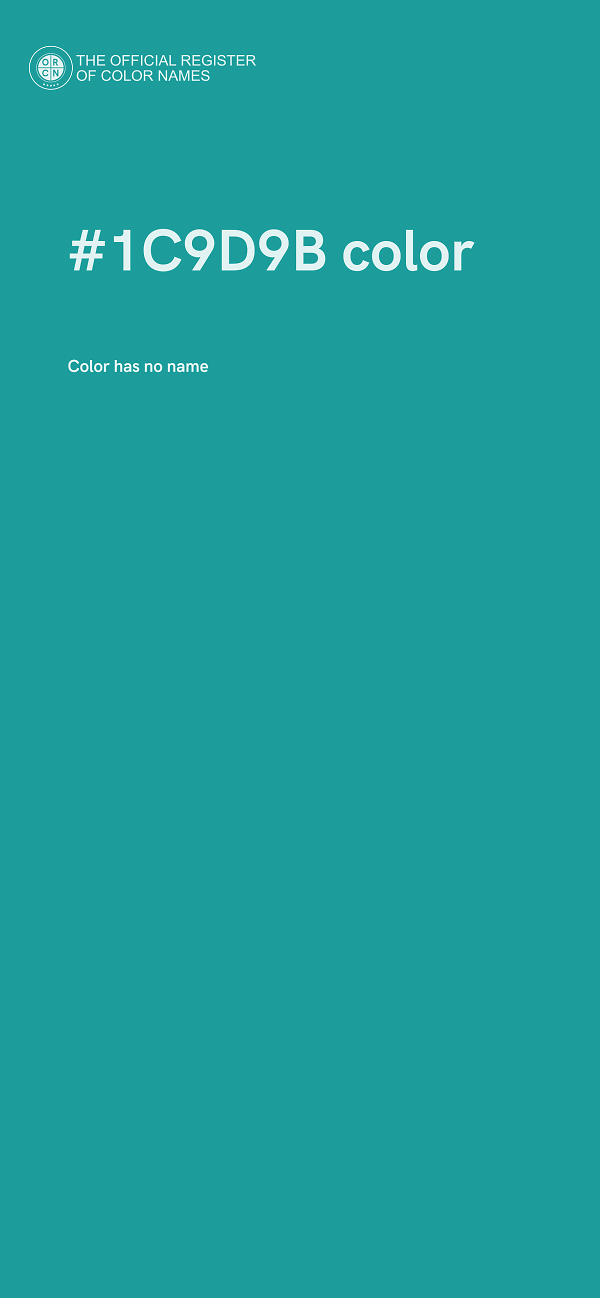 #1C9D9B color image