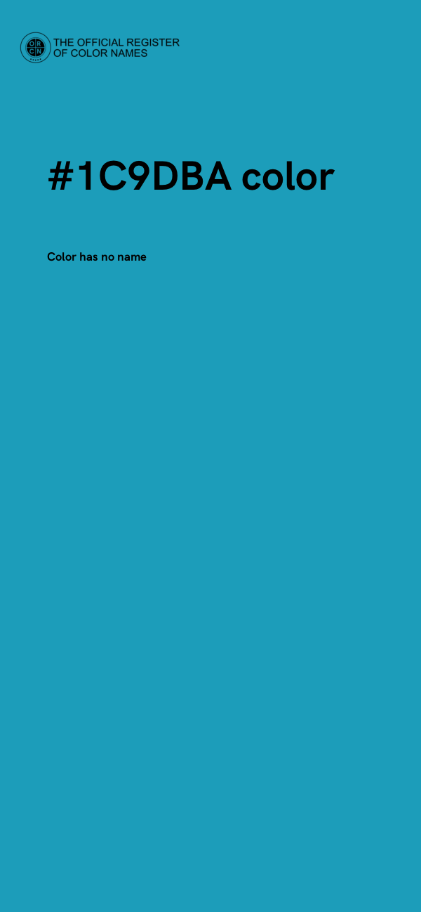 #1C9DBA color image