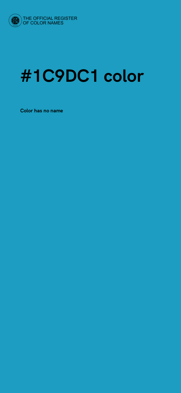 #1C9DC1 color image