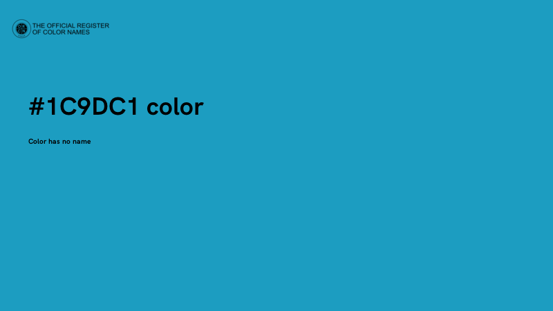 #1C9DC1 color image